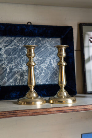 Coppia di candelieri in ottone - immagine 4