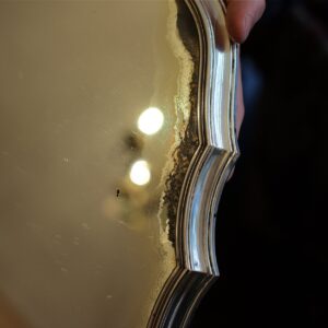 Vassoio centrotavola in argento e specchio - immagine 3