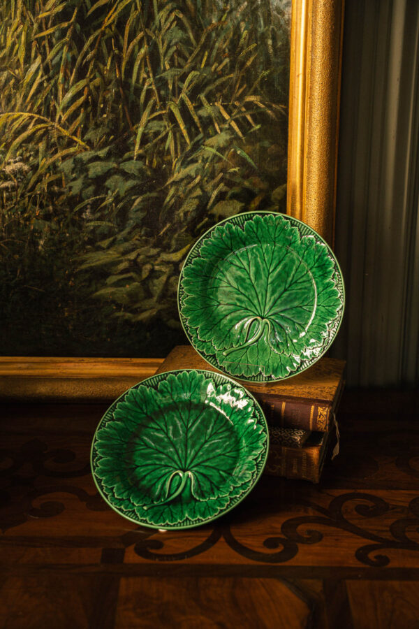 Wedgwood coppia di piatti in terraglia fine ‘800
